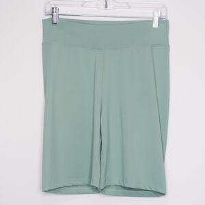 By Egreis Womens Bike Shorts Size Large Sage Green Booty Scrunch Athleisure